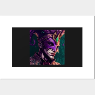 Mardi Gras Court Jester Posters and Art